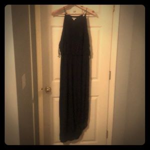 Black maxi dress